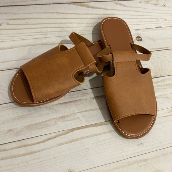 Women's Casual Flat Slippers, Open Round toe. - Picture 2 of 3